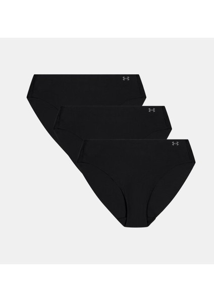 Kadın Ua Pure Stretch No Show Bikini-Solid 3'lü Paket Iç Giyim 1383897-001 fırsatları