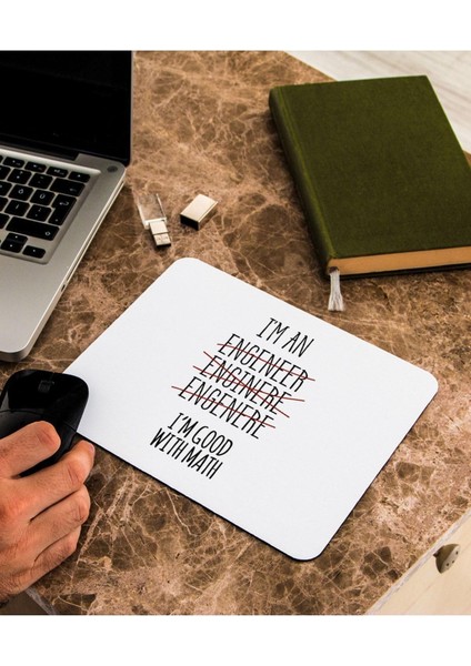 Mühendis Sevgiliye Hediye Engineer Mousepad - Mouse Pad - Fare Altlığı