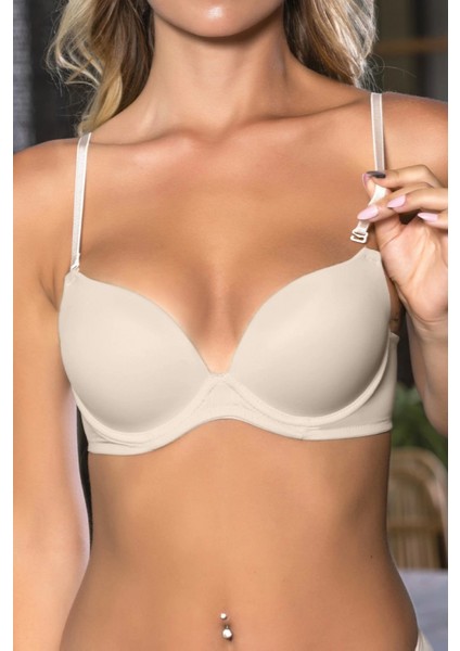Ten Kadın Push-Up Sütyen,destekli,dikişsiz,ayarlanabilir Askılı, Günlük Konfor Iç Giyim