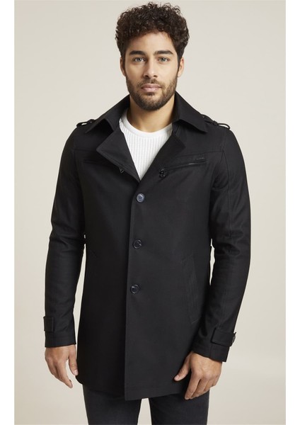 KA 066 Slim Fit Siyah Spor Kaban modelleri