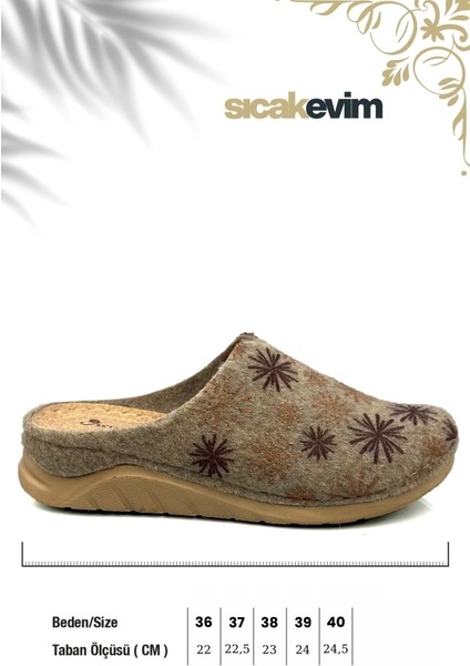 Kadın Ev Terliği – 3 Lü Set Poli Taban Hafif Tabanlı Sıcak Tutan Ev Terliği