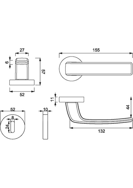 A5108010 Thor PC27 Modern Kapı Kolu modelleri