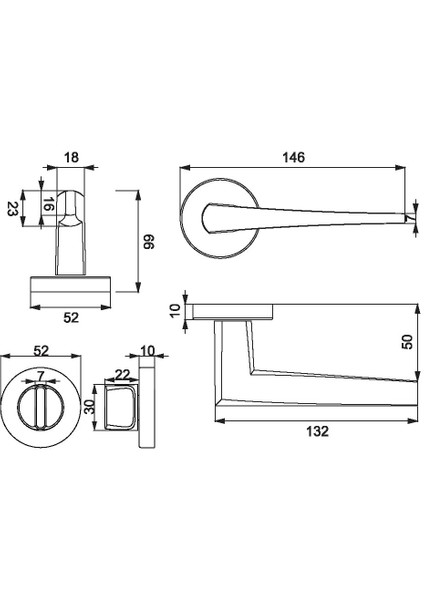 A519010 PC24 Suı Modern Kapı Kolu fiyatları