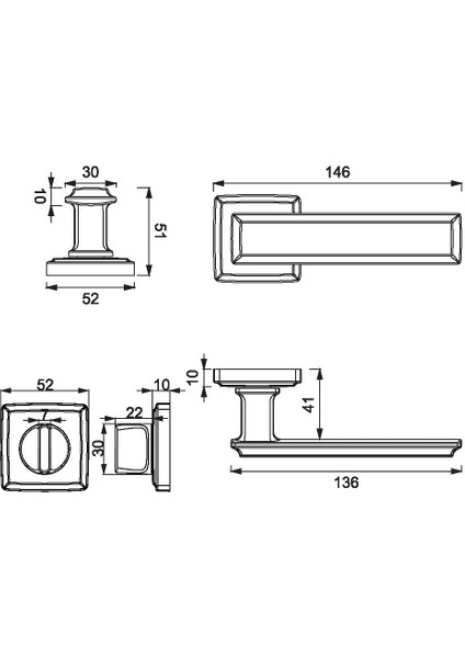 A5104010 ROME PC24 MODERN KAPI KOLU fırsatları