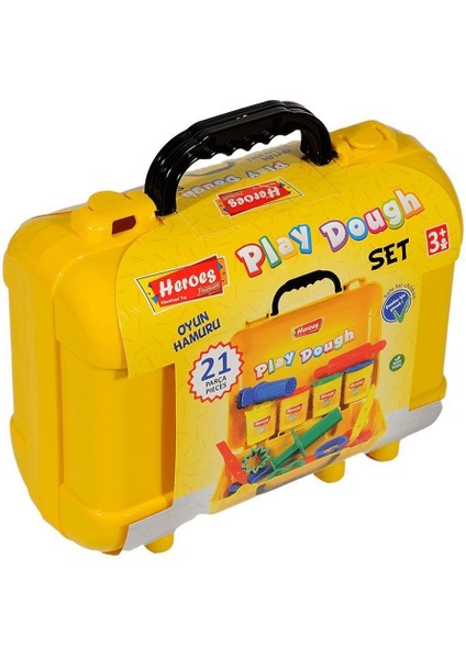ERN-597 Heroes Premıum Çantalı Oyun Hamuru Seti