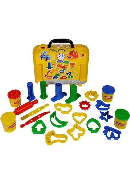 ERN-597 Heroes Premıum Çantalı Oyun Hamuru Seti