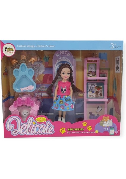 Pet Shop - Köpek Bakım Merkezi Oyun Seti - A8-14 - Esmer (Lisinya) modelleri