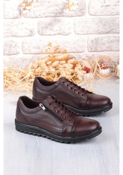 5177 Rahat Kauçuk Taban Orijinal Hakiki Deri Erkek Ayakkabı