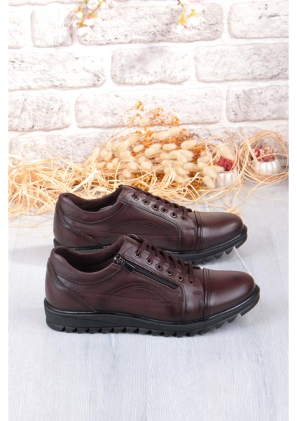 5177 Rahat Kauçuk Taban Orijinal Hakiki Deri Erkek Ayakkabı