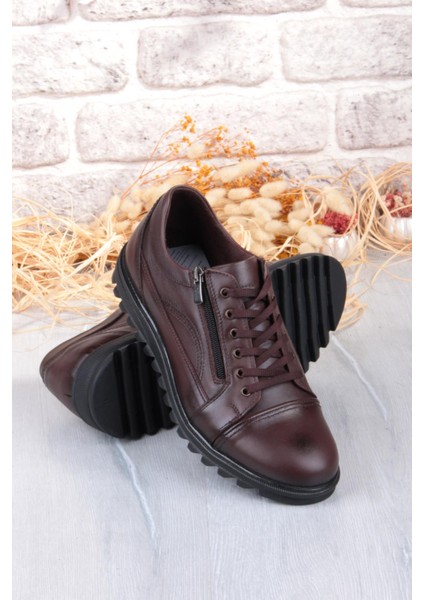 5177 Rahat Kauçuk Taban Orijinal Hakiki Deri Erkek Ayakkabı