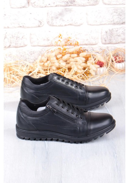 5177 Rahat Kauçuk Taban Orijinal Hakiki Deri Erkek Ayakkabı