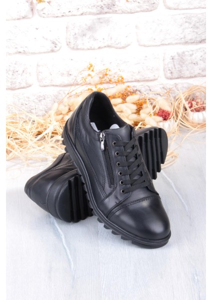 5177 Rahat Kauçuk Taban Orijinal Hakiki Deri Erkek Ayakkabı