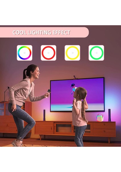 Parti Işıklı Karaoke Kablosuz Şarjlı Hoparlör MIKROFON(360°STEREO Ses Sistemi + 5 Ses ve Işık Modu) fırsatları