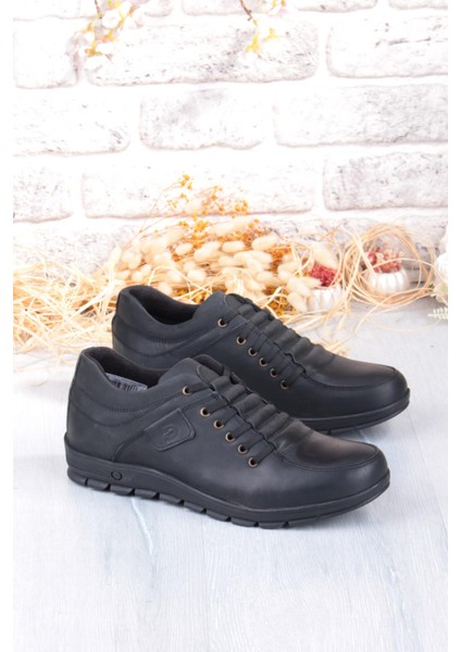 3330 Grezör Rahat Kauçuk Taban Orijinal Hakiki Deri Erkek Ayakkabı