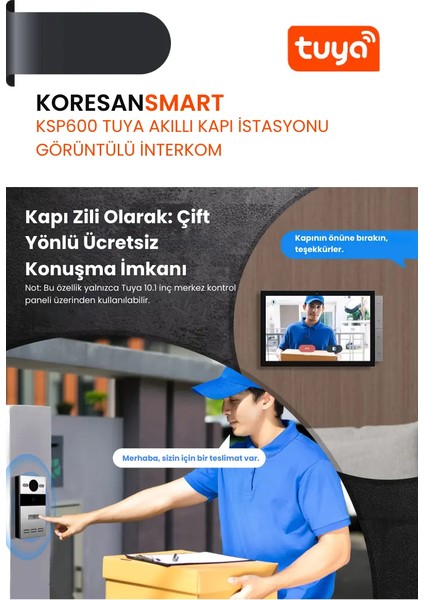 Tuya KSP600 Akıllı Kapı Istasyonu – Görüntülü Interkom