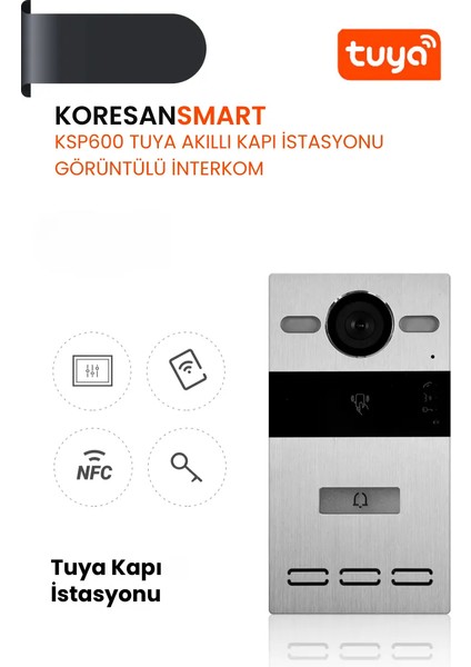 Tuya KSP600 Akıllı Kapı Istasyonu – Görüntülü Interkom