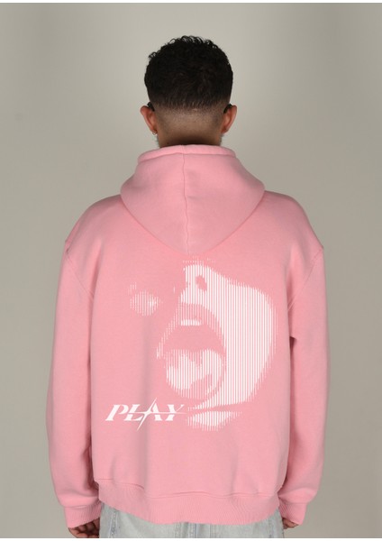Play Baskılı Kapüşonlu Sweatshirt