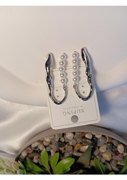 Silver Incili Xuping Jewelry Vıp Küpe modelleri