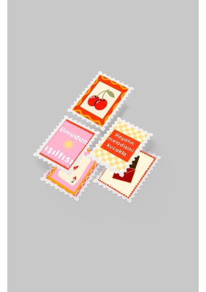 Renkli Pul Sticker Seti 20'li - Bullet Journal Ajanda Scrapbook fırsatları