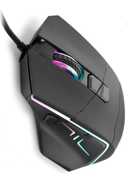 6500 Dpı Yüksek Hassasiyetli Shooter Oyuncu Mouse | Konforlu Ergonomik Yapı Rgb Aydınlatma | Siyah fiyatları