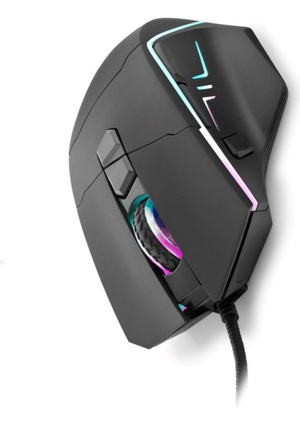 6500 Dpı Yüksek Hassasiyetli Shooter Oyuncu Mouse | Konforlu Ergonomik Yapı Rgb Aydınlatma | Siyah modelleri