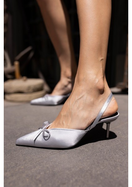 Babes Kadın Leopar Saten Özel Ökçe Topuklu Ayakkabi indirimleri