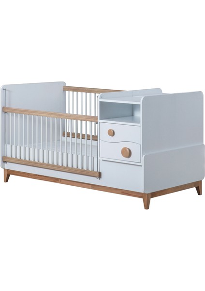 Bliss Büyüyen Bebek Karyolası 80X180 Beyaz / Ceviz