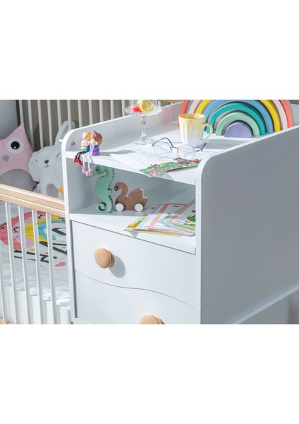 Bliss Büyüyen Bebek Karyolası 80X180 Beyaz / Ceviz modelleri