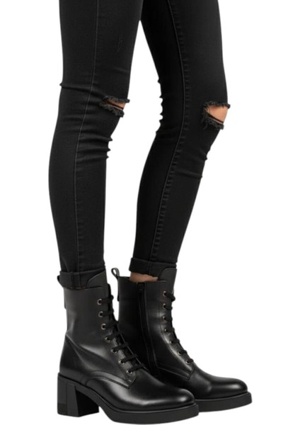 Kadın Hakiki Deri Siyah Kışlık Bot fiyatları