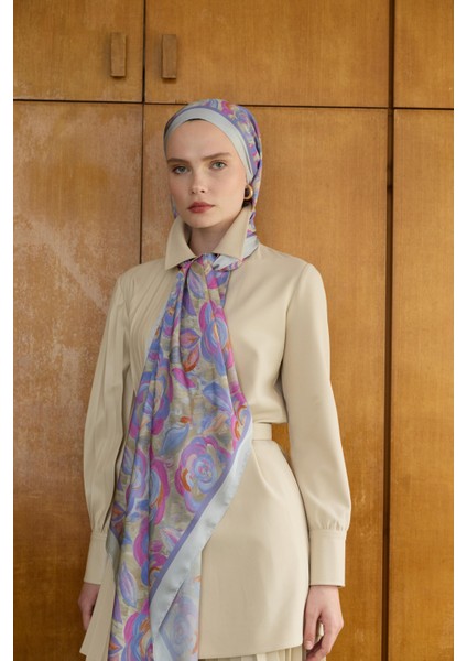 Winter Bloom Hint Ipek Şal 5014