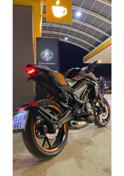 Cf Moto NK250 Arka Kuyruk Altı 250 Sticker Etiket Turuncu fiyatları