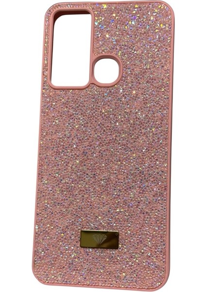 Infinix Hot 20I Kılıf Diamond Taşlı Model Bling Kapak