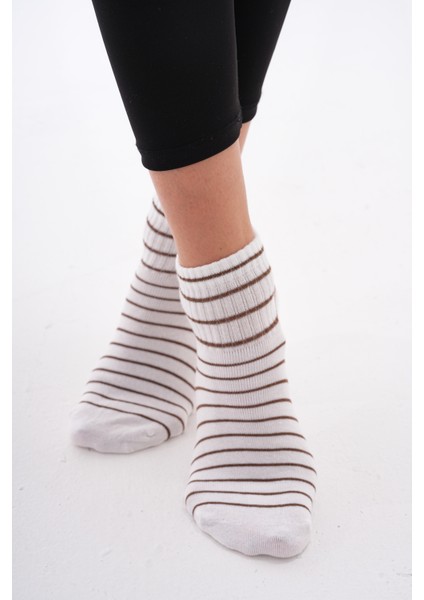 Çemberli ( Dikişsiz) %100 Pamuk Nefes Alabilen Terletmez Kadın Çorabı, Patik Çorap