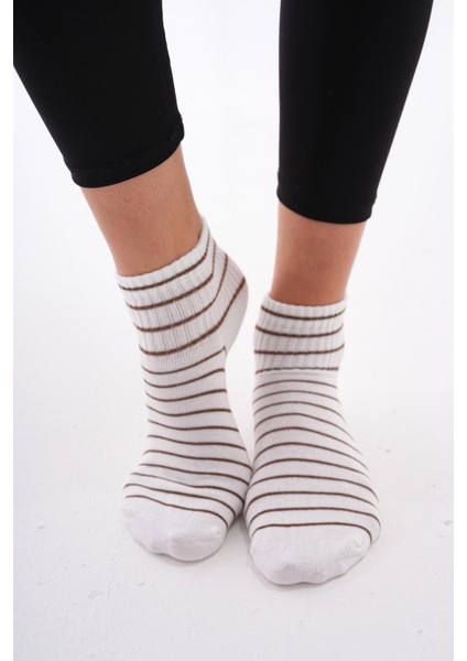 Çemberli ( Dikişsiz) %100 Pamuk Nefes Alabilen Terletmez Kadın Çorabı, Patik Çorap