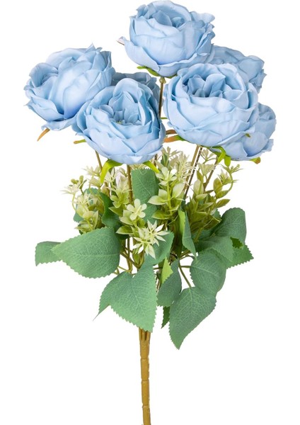 Yapay Çiçek Şakayık 7 Dal Mavi 41 Cm.