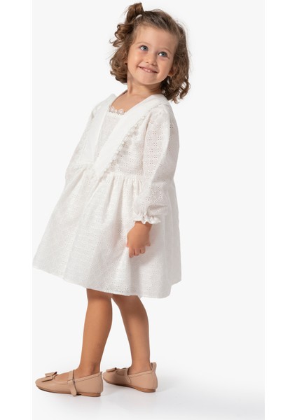 Kız Bebek Elbise Kız Çocuk Elbise Doğum Günü Parti Düğün Uzun Kollu Astarlı Pamuk Elbise modelleri