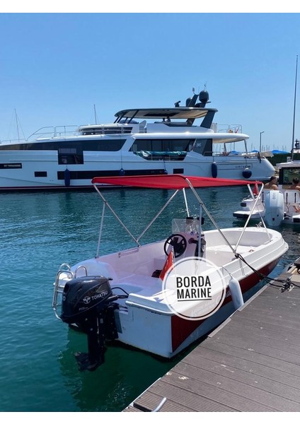 3 Kollu Rollbar Katlanabilir Tekne Tentesi, Paslanmaz Güneşlik 2 mt Açılır fırsatları