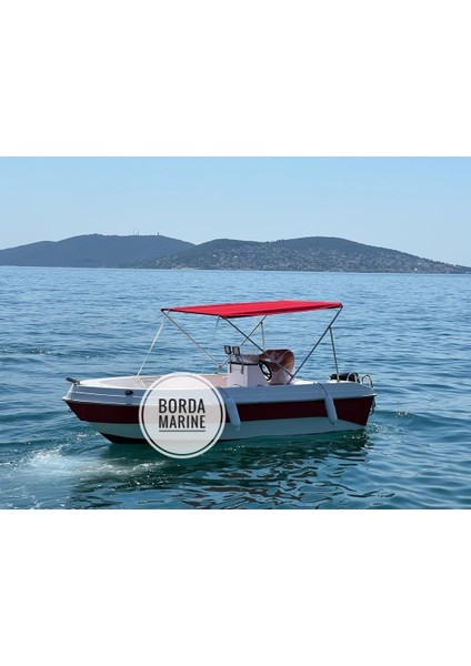 3 Kollu Rollbar Katlanabilir Tekne Tentesi, Paslanmaz Güneşlik 2 mt Açılır indirimleri