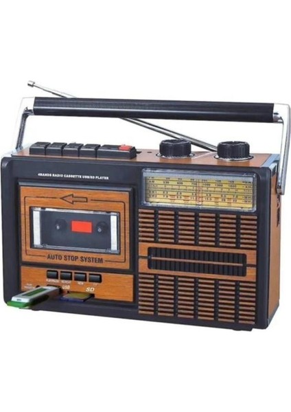 Renkli Nostaji Kaset ve Müzik Çalar, Bluetooth, Usb, Sd ve Fm Özellikli