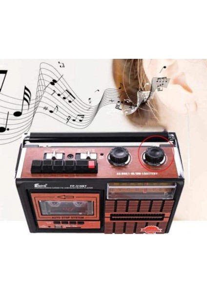 Renkli Nostaji Kaset ve Müzik Çalar, Bluetooth, Usb, Sd ve Fm Özellikli fırsatları