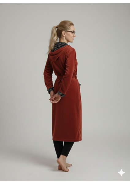 Fermuarlı Kışlık Polar Kumaş Kadın Sabahlık/gecelik modelleri