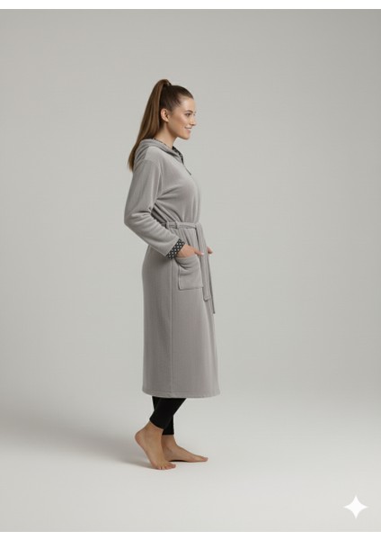 Fermuarlı Kışlık Polar Kumaş Kadın Sabahlık/gecelik fiyatları