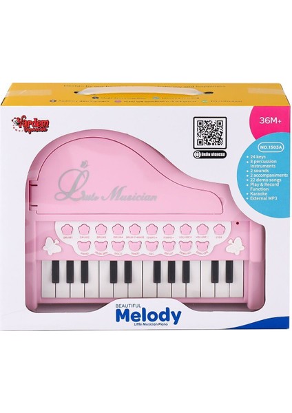 BAO-1505A Mikrofonlu Mini Piano 24 Tuş Mp3 Çalar