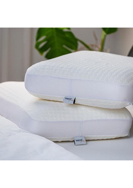 Yastık Ergonomik Yastık Fiore Viskon Kılıflı Yastık 65X40X14 cm