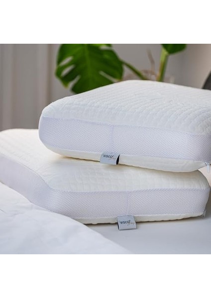 Yastık Ergonomik Yastık Fiore Viskon Kılıflı Yastık 65X40X14 cm modelleri