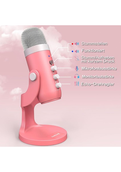 X66 USB Mikrofon – Stüdyo Kalitesinde Ses, Gürültü Engelleme ve Eko Kontrolü (Gaming, Podcast, Asmr, Streaming Için Pc/ps5/mac/ios Uyumlu) indirimleri