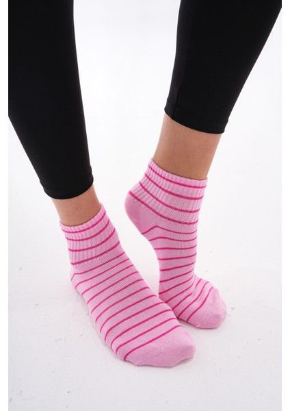 Çemberli ( Dikişsiz) %100 Pamuk Nefes Alabilen Terletmez Kadın Çorabı, Patik Çorap