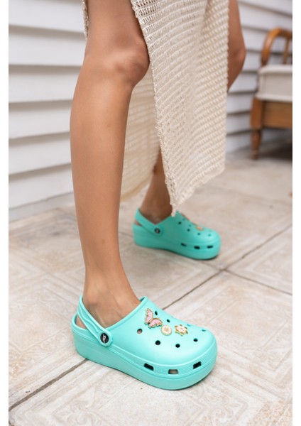 Tango Kadın Mint Yeşil Plaj Terlik