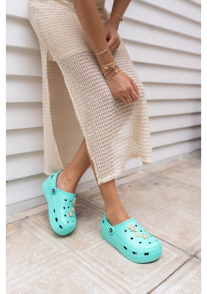 Tango Kadın Mint Yeşil Plaj Terlik