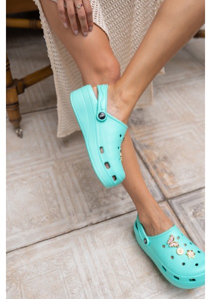 Tango Kadın Mint Yeşil Plaj Terlik